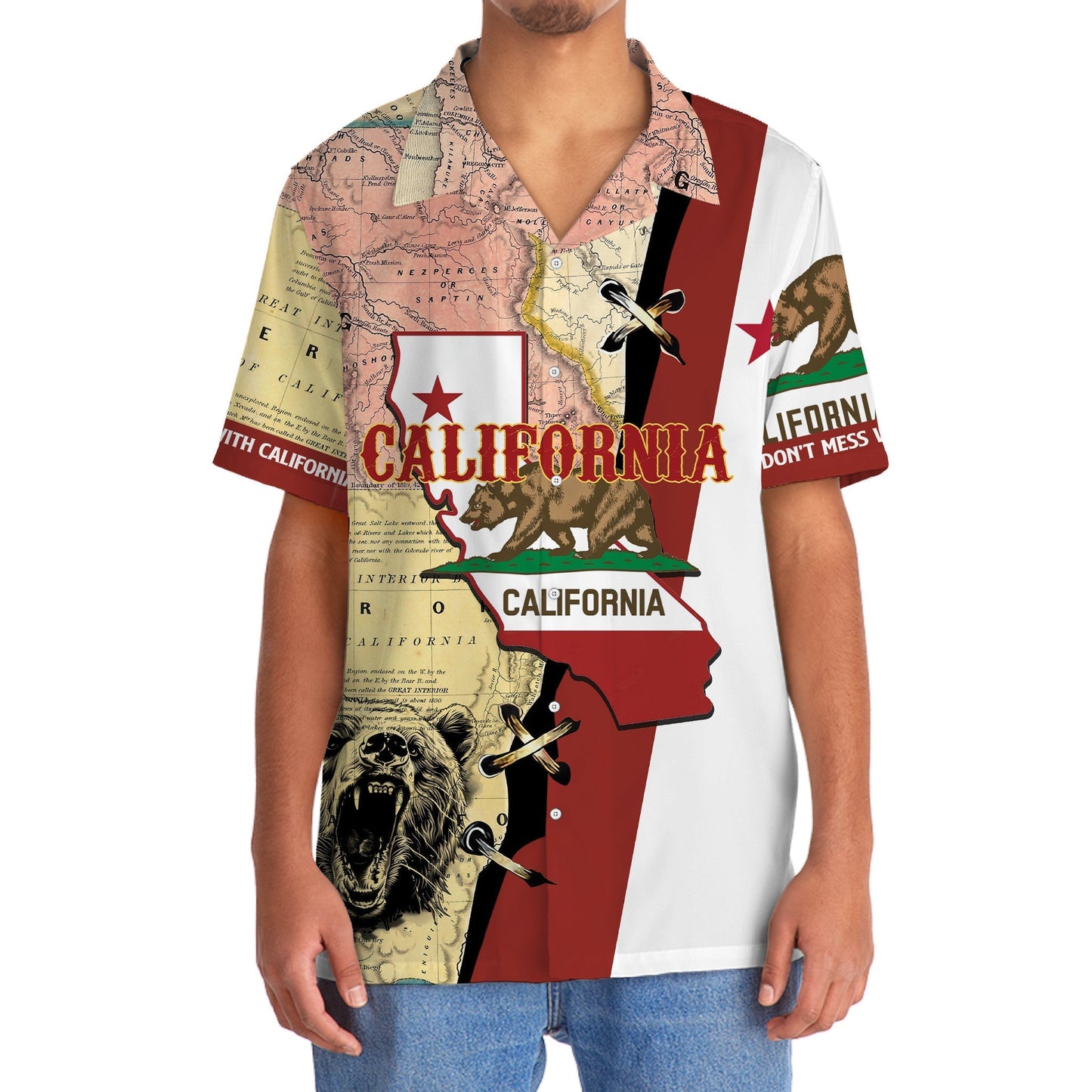 Tropical California Proud Hawaiian Shirt For Poolside Relaxation And Sunny Getaways