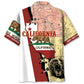 Tropical California Proud Hawaiian Shirt For Summer Events And Casual Outdoor Wear