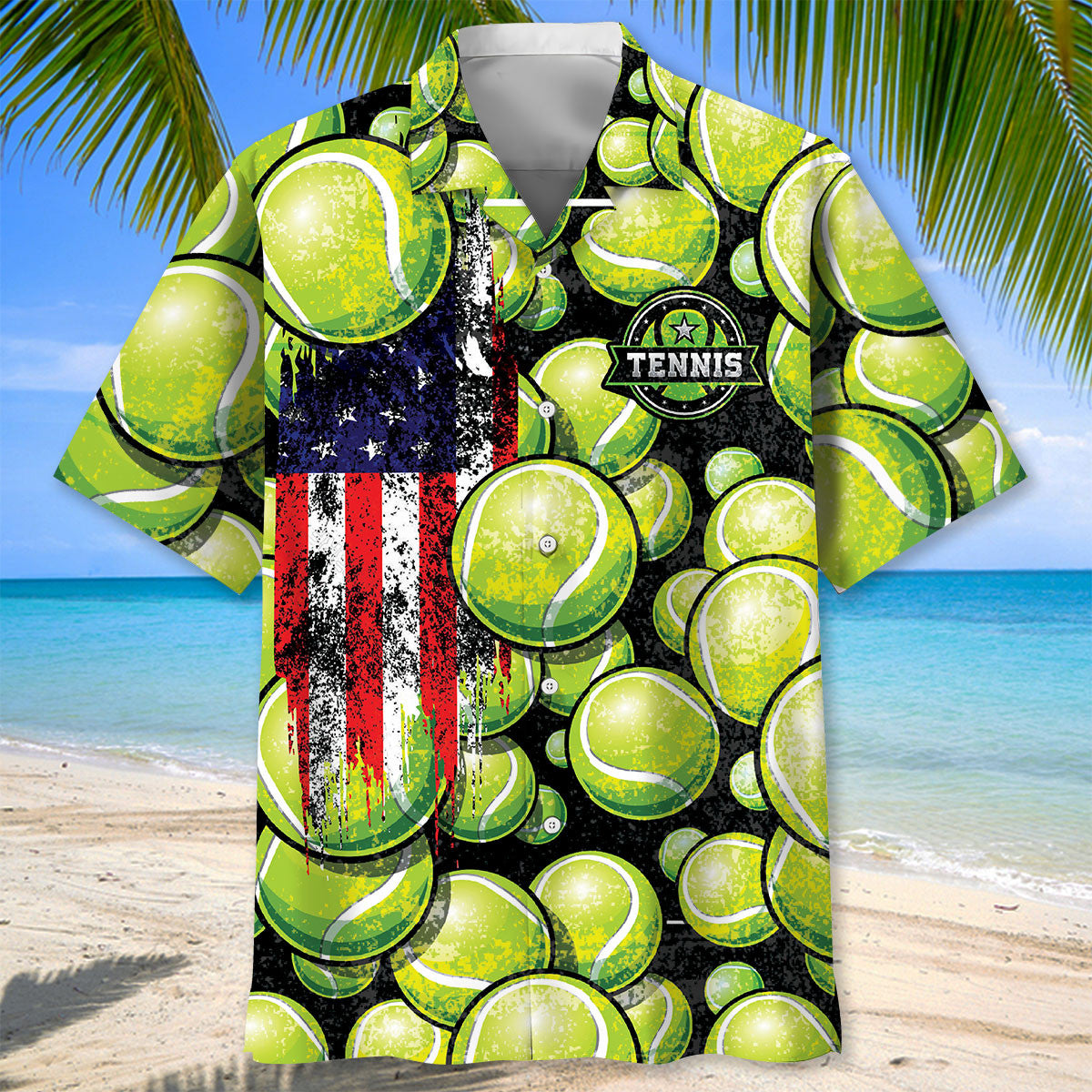 Tennis Us Hawaiian Shirt For Summer Vacation And Beach Travel