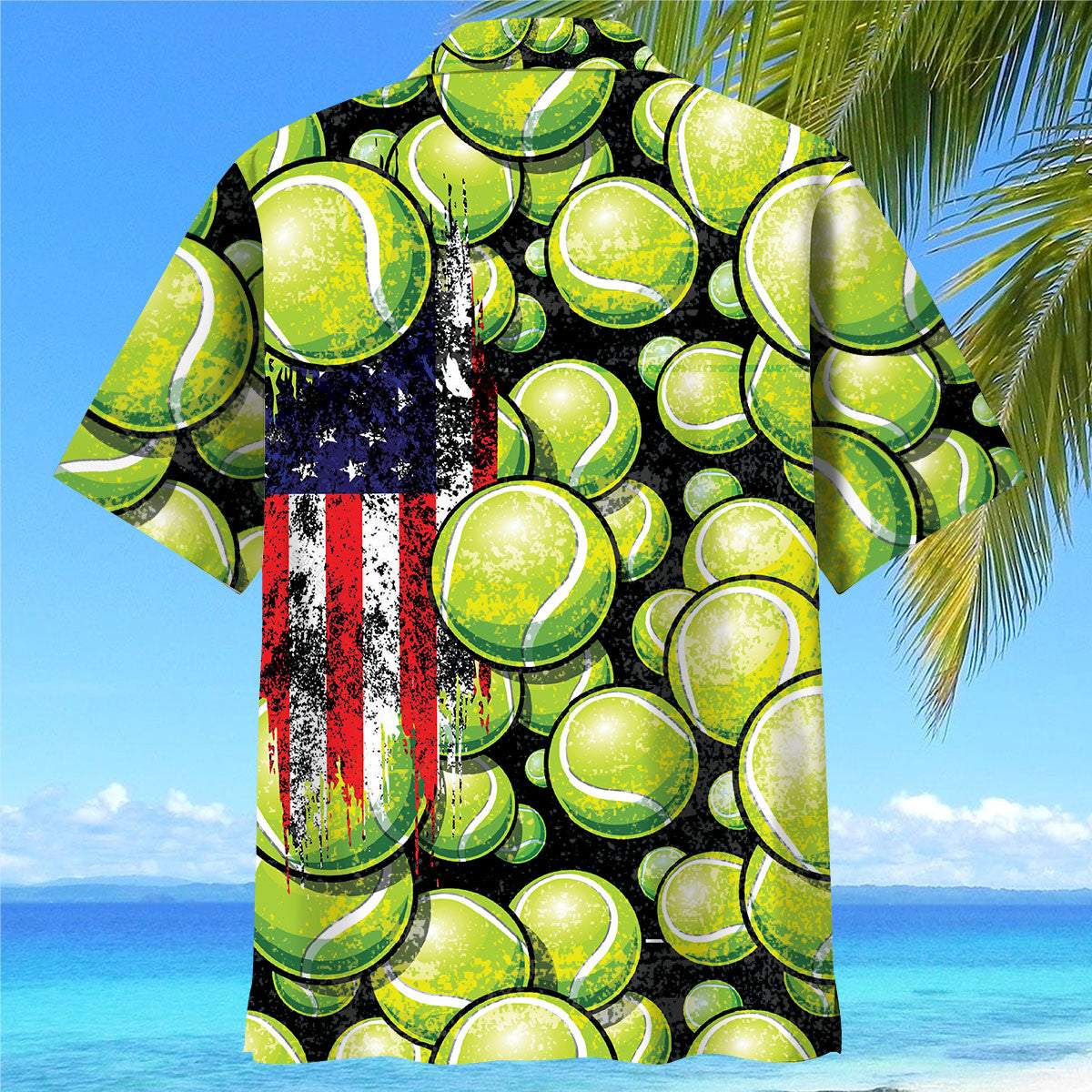 Tennis Us Hawaiian Shirt Design View For Casual Summer Styling