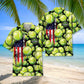 Tennis Us Hawaiian Shirt Pattern Detail For Vacation Travel And Daily Wear