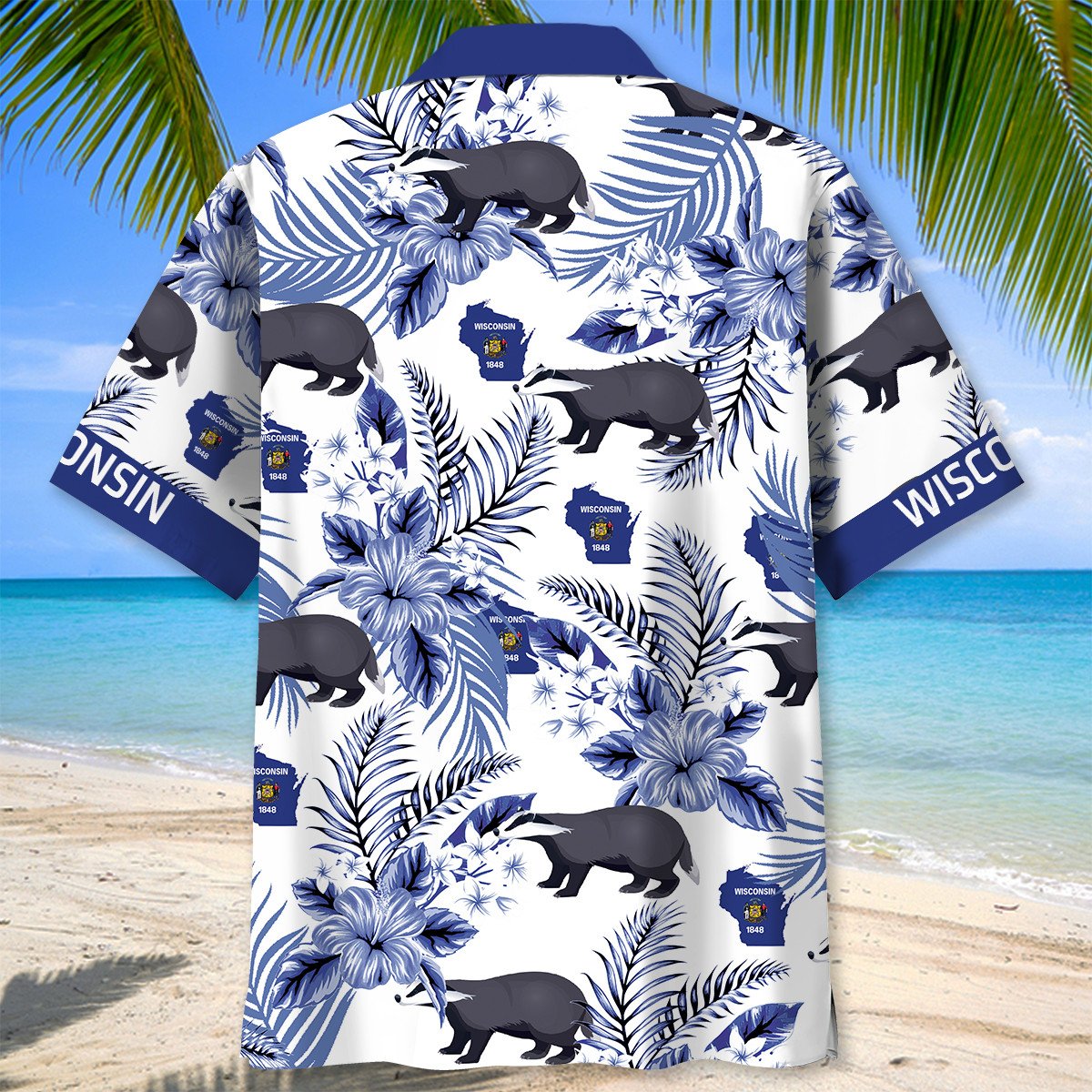 Tropical Wisconsin Proud Hawaiian Shirt For Poolside Relaxation And Sunny Getaways