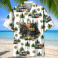 Camping Forest Creature Husband Wife Hawaiian Shirt Design View For Casual Summer Styling