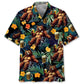 Bear Camping Drunk Hawaiian Shirt Pattern Detail For Summer Holidays And Outdoor Fun