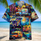 Car Camping Hawaiian Shirt For Poolside Relaxation And Sunny Getaways