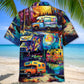 Car Camping Hawaiian Shirt Artwork Detail For Tropical Trips And Casual Outings