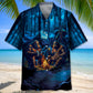 Camping Forest Creature Friend Hawaiian Shirt Artwork View For Coastal Escapes And Resort Style