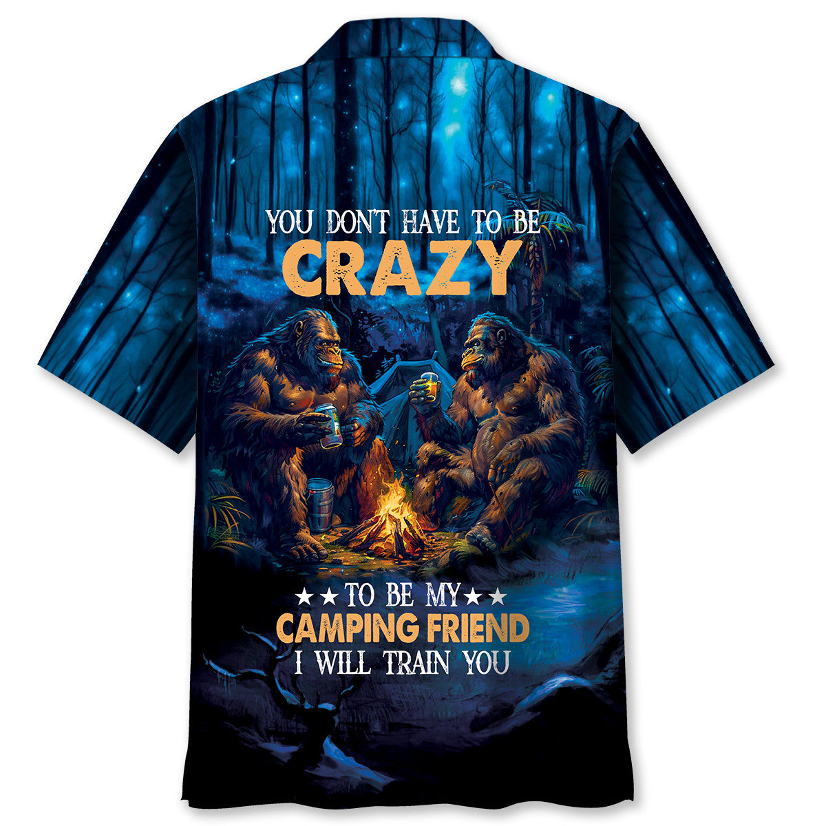 Camping Forest Creature Friend Hawaiian Shirt For Summer Events And Casual Outdoor Wear