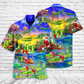 Festive Crocodile Christmas Hawaiian Shirt For Resort Getaways And Comfortable Summer Activities