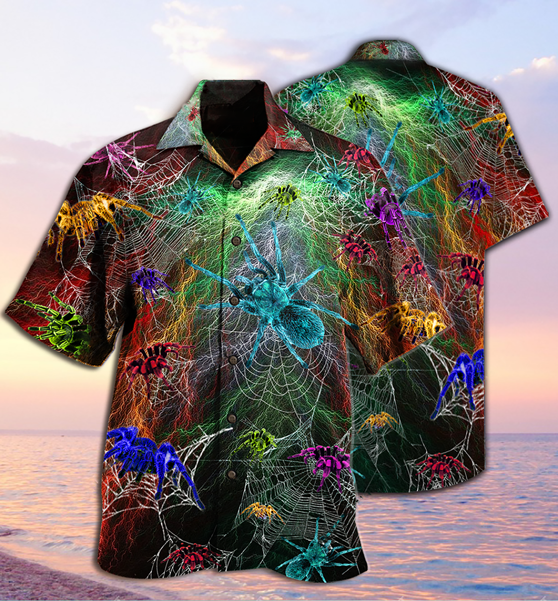 Spider Animals Hawaiian Shirt For Vacation Days And Relaxed Coastal Outings