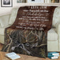 Hunting Love I Love You Flannel Blanket For Cozy Bedroom Sofa Decor