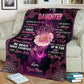 Breast Cancer To My Daughter Breast Cancer Awareness Flannel Blanket For Cozy Bedroom Sofa Decor