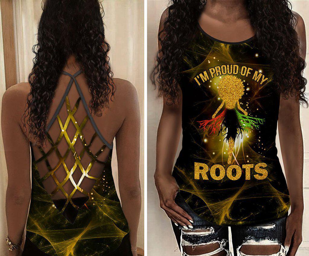 Black Woman Love Peace Hollow Tank Top For Fitness Activities And Daily Wear