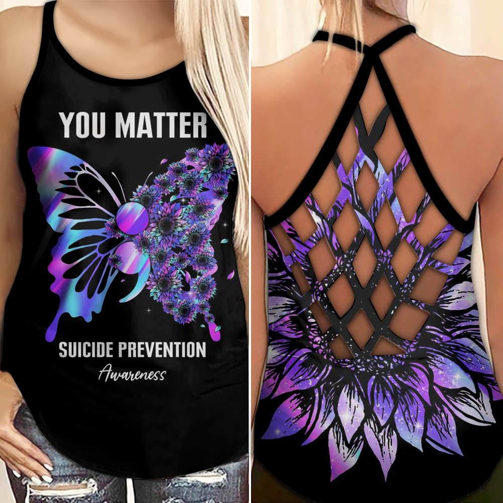 Expressive Wellness Support Hollow Tank Top For Advocacy Gatherings Summer Travel And Relaxed Casual Style