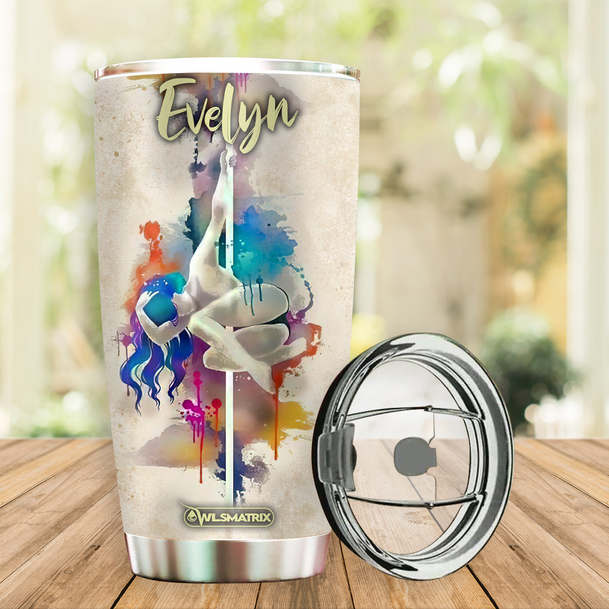 Pole Fitness In My Heart Personalized 20 Oz Tumbler For Coffee Travel And Daily Drinks