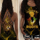 Black Woman Love Peace My Roots Heritage Hollow Tank Top For Yoga Workouts And Festival Wear