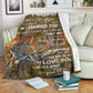 Deer To My Husband Hunting Flannel Blanket For Cozy Bedroom Sofa Decor
