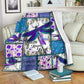 Mental Health Awareness Dragonfly Flannel Blanket For Cozy Bedroom Sofa Decor