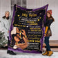 African American I Wish I Could Turn Back The Clock Personalized Flannel Blanket For Cozy Bedroom Sofa Decor