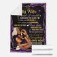 African American I Wish I Could Turn Back The Clock Personalized Flannel Blanket For Cozy Bedroom Sofa Decor