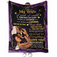 African American I Wish I Could Turn Back The Clock Personalized Flannel Blanket For Cozy Bedroom Sofa Decor