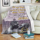 African You Are My Missing Piece Afro Couple Pink Personalized Flannel Blanket For Cozy Bedroom Sofa Decor