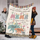 Family I've Only Been With Dad Personalized Flannel Blanket For Cozy Bedroom Sofa Decor
