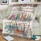 Bear I've Only Been With Dad Personalized Flannel Blanket For Cozy Bedroom Sofa Decor