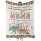 Bear I've Only Been With Dad Personalized Flannel Blanket For Cozy Bedroom Sofa Decor