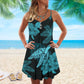 Turtle Is Calling And I Must Go V-Neck Sleeveless Cami Dress For Coastal Travel And Relaxed Summer Wear