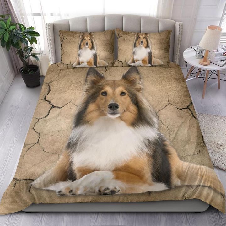 Brown Shetland Sheepdog Goodnight Bedding Cover For Pet Lover Bedroom Decor