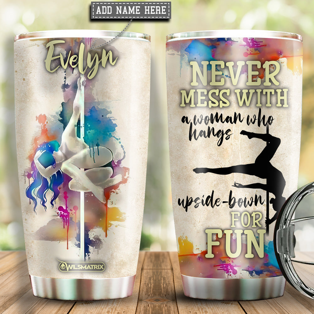Pole Fitness In My Heart Personalized 20 Oz Tumbler For Coffee Travel And Daily Drinks