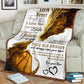 Dragon To My Son Lover Flannel Blanket For Cozy Bedroom Sofa Decor
