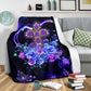 God Love God Christian Rose Flannel Blanket For Cozy Bedroom Sofa Decor