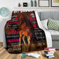 Horse Daughter Gift Flannel Blanket For Cozy Bedroom Sofa Decor