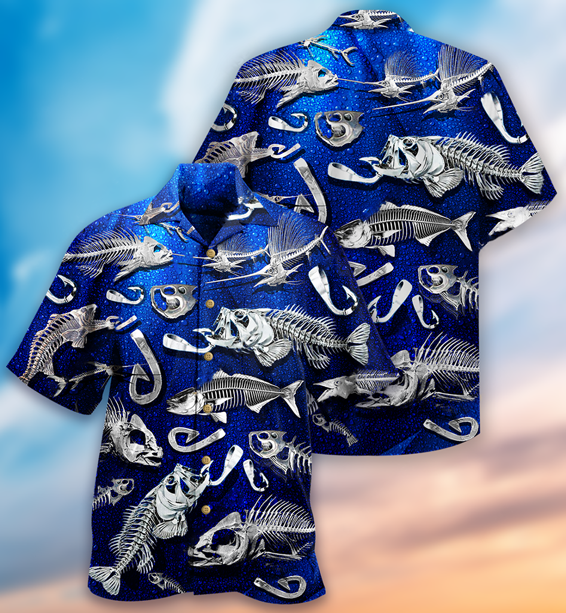 Fishing Sawbones Hawaiian Shirt For Poolside Relaxation And Sunny Getaways