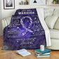 Alzheimer Awareness Flannel Blanket For Cozy Bedroom Sofa Decor