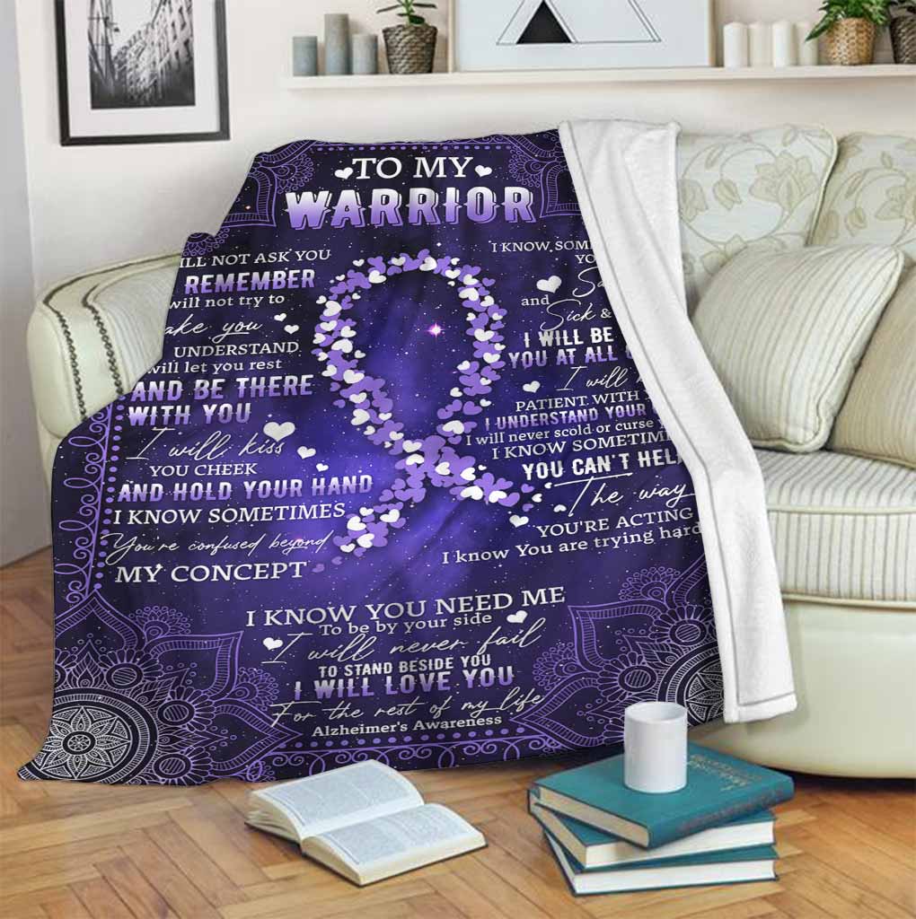 Alzheimer Awareness Flannel Blanket For Cozy Bedroom Sofa Decor