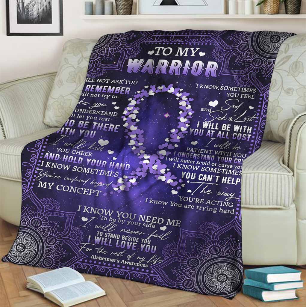 Alzheimer Awareness Flannel Blanket For Cozy Bedroom Sofa Decor