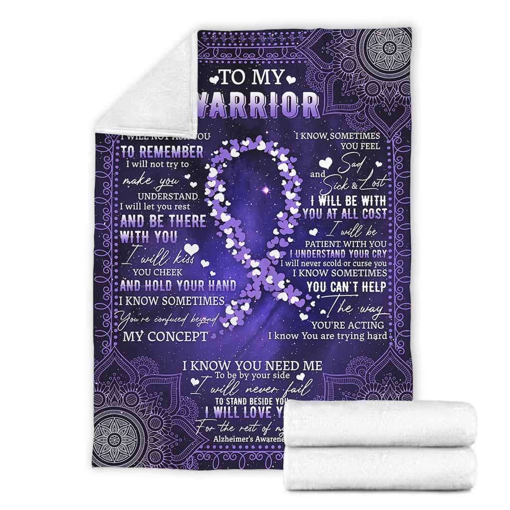 Alzheimer Awareness Flannel Blanket For Cozy Bedroom Sofa Decor