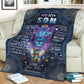 Autism Awareness Son Gift Flannel Blanket For Cozy Bedroom Sofa Decor