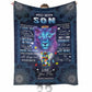 Autism Awareness Son Gift Flannel Blanket For Cozy Bedroom Sofa Decor