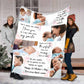 Family I've Only Been With You For A Little While Personalized Photo Flannel Blanket For Cozy Bedroom Sofa Decor