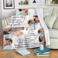 Family I've Only Been With You For A Little While Personalized Photo Flannel Blanket For Cozy Bedroom Sofa Decor