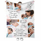 Family I've Only Been With You For A Little While Personalized Photo Flannel Blanket For Cozy Bedroom Sofa Decor