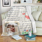 Family 10 Reasons Why I Love You Personalized Photo Flannel Blanket For Cozy Bedroom Sofa Decor