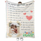 Family 10 Reasons Why I Love You Personalized Photo Flannel Blanket For Cozy Bedroom Sofa Decor