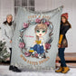 Book Lover So Cute Personalized Flannel Blanket For Cozy Bedroom Sofa Decor