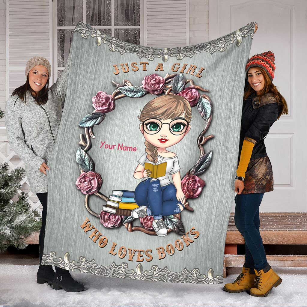 Book Lover So Cute Personalized Flannel Blanket For Cozy Bedroom Sofa Decor