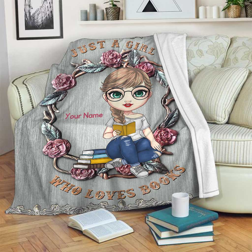 Book Lover So Cute Personalized Flannel Blanket For Cozy Bedroom Sofa Decor